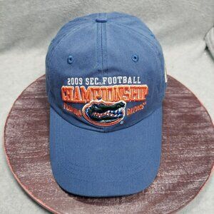 2009 SEC Football Championship Florida Gators Blue Baseball Cap Adjustable Logo